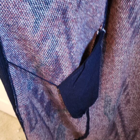 ARIAT Women's Chimayo Duster Sweater, Navy Jacquard M - Picture 6 of 8